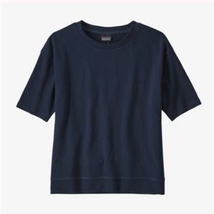 Patagonia Organic Cotton French Terry Top XL Navy Blue